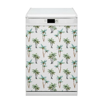 Painel magnético para máquina de lavar louça Mural de palmeiras