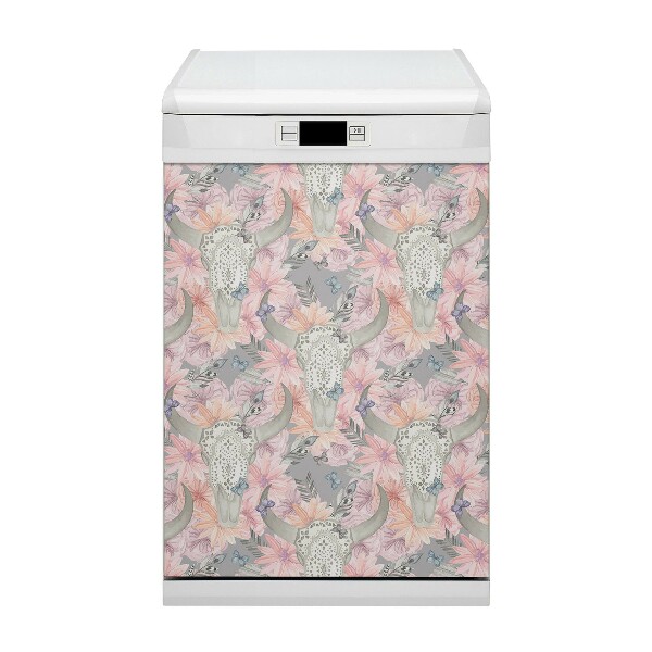 Painel magnético para máquina de lavar louça Crânios de touro