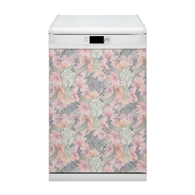 Painel magnético para máquina de lavar louça Crânios de touro