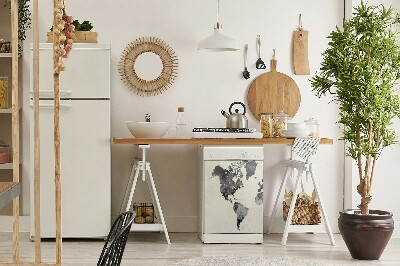 Capa magnética para máquina de lavar louça Mapa do Velho Mundo