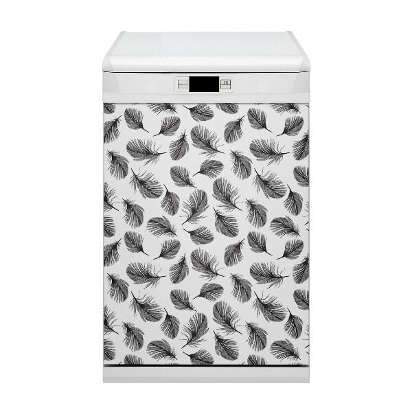 Capa magnética para máquina de lavar louça Penas desenhadas