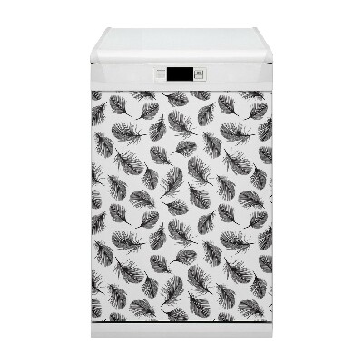 Capa magnética para máquina de lavar louça Penas desenhadas