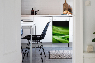 Capa magnética para máquina de lavar louça Grama abstrata