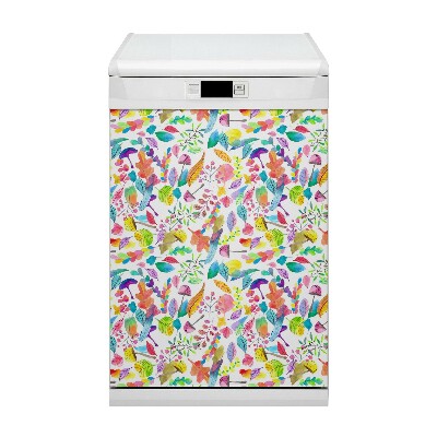 Painel magnético para máquina de lavar louça Cogumelos