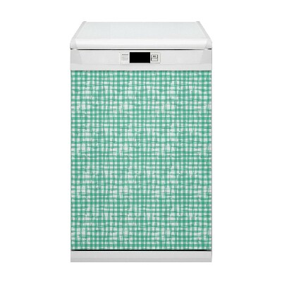 Painel magnético para máquina de lavar louça xadrez verde
