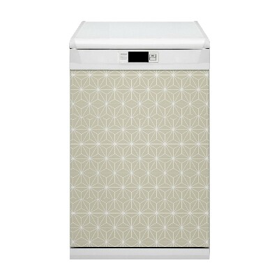 Painel magnético para máquina de lavar louça Padrão geométrico