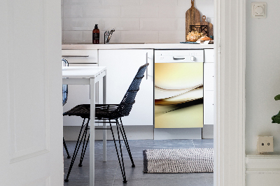 Painel magnético para máquina de lavar louça Abstração bege