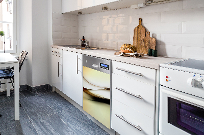 Painel magnético para máquina de lavar louça Abstração bege