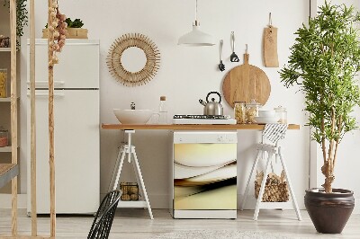 Painel magnético para máquina de lavar louça Abstração bege