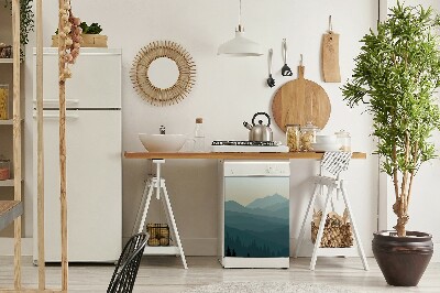 Painel magnético para máquina de lavar louça Vista da montanha