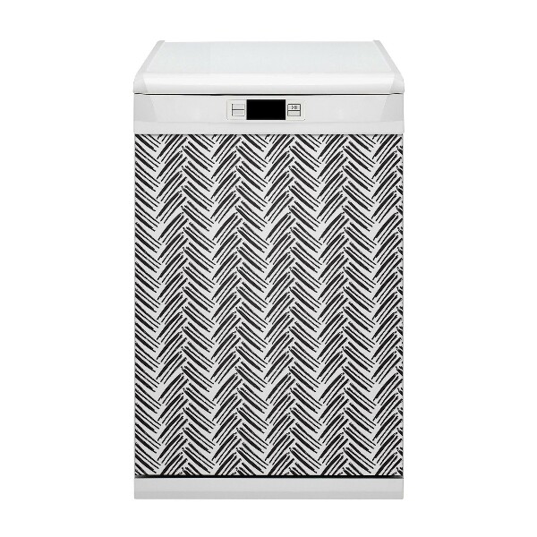 Capa magnética para máquina de lavar louça Padrão espinha de peixe