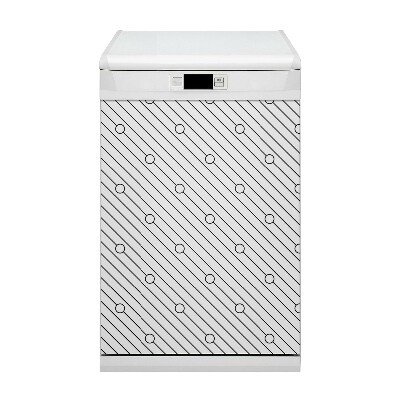 Painel magnético para máquina de lavar louça Padrão listrado