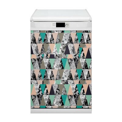 Capa magnética para máquina de lavar louça Tropical