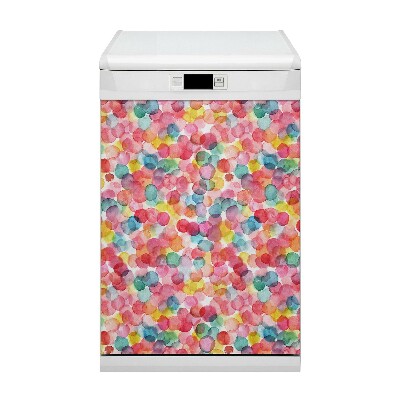 Capa magnética para máquina de lavar louça Bolhas coloridas