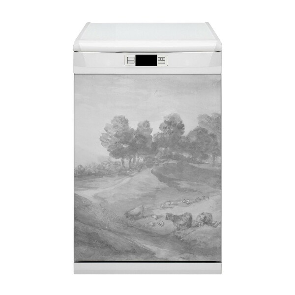 Painel magnético para máquina de lavar louça Estilo vintage