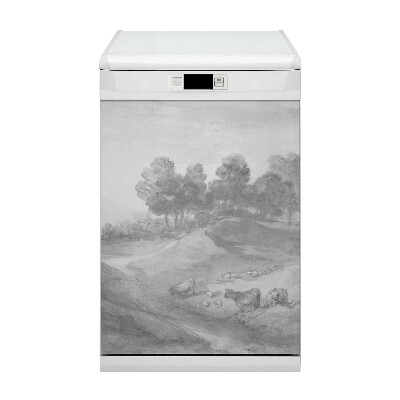 Painel magnético para máquina de lavar louça Estilo vintage