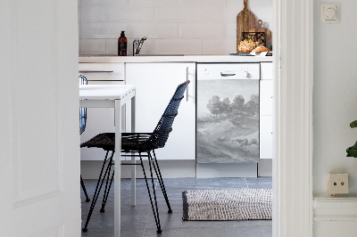 Painel magnético para máquina de lavar louça Estilo vintage