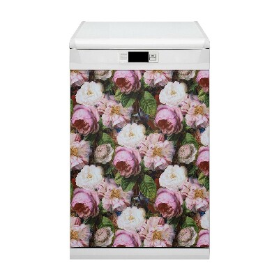 Painel magnético para máquina de lavar louça Jardim de Rosas