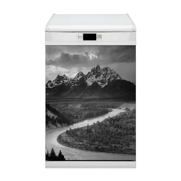 Painel magnético para máquina de lavar louça Montanhas Escuras