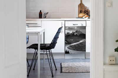 Painel magnético para máquina de lavar louça Montanhas Escuras