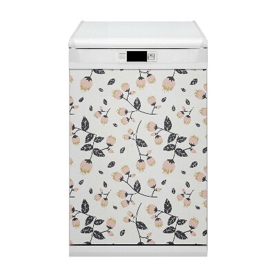 Painel magnético para máquina de lavar louça Vintage de primavera