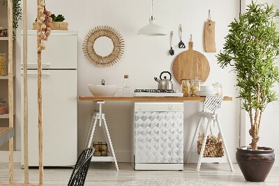 Painel magnético para máquina de lavar louça Padrão geométrico