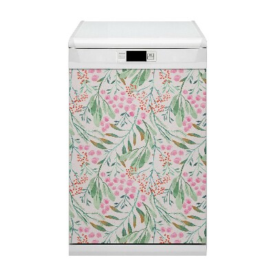 Capa magnética para máquina de lavar louça Folhas de Rowan