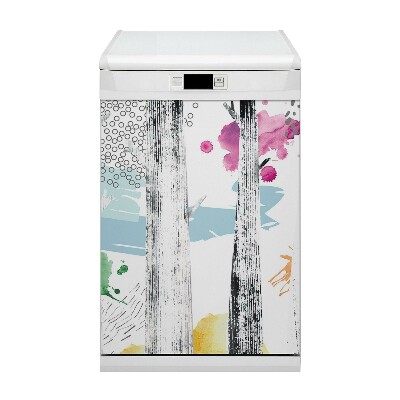 Capa magnética para máquina de lavar louça Abstração Florestal