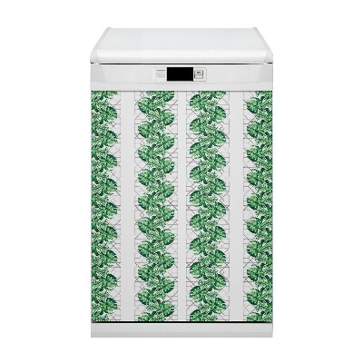 Capa magnética para máquina de lavar louça Linhas geométricas