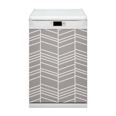 Capa magnética para máquina de lavar louça Padrão espinha de peixe