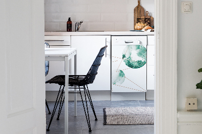 Painel magnético para máquina de lavar louça Luas de mármore