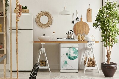 Painel magnético para máquina de lavar louça Luas de mármore