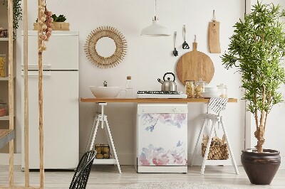 Capa magnética para máquina de lavar louça Rosas pastel