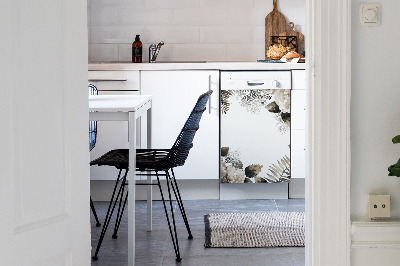 Painel magnético para máquina de lavar louça Flores de hortênsia