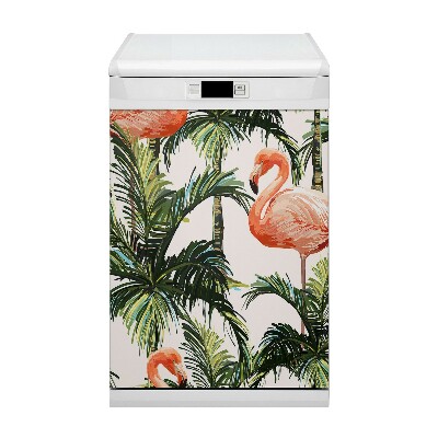 Painel magnético para máquina de lavar louça Flamingos
