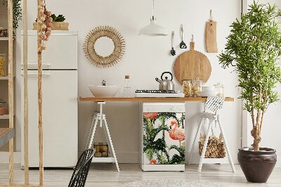 Painel magnético para máquina de lavar louça Flamingos