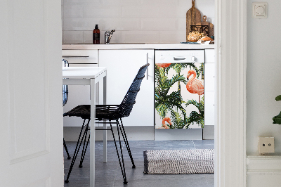 Painel magnético para máquina de lavar louça Flamingos