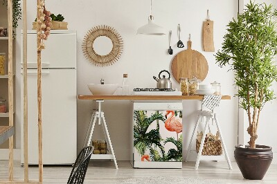 Painel magnético para máquina de lavar louça Flamingos