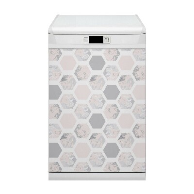 Capa magnética para máquina de lavar louça Hexágonos