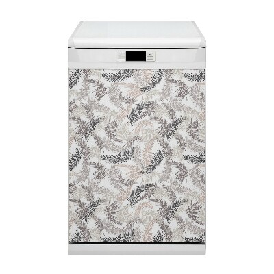 Capa magnética para máquina de lavar louça Folhas de palmeira