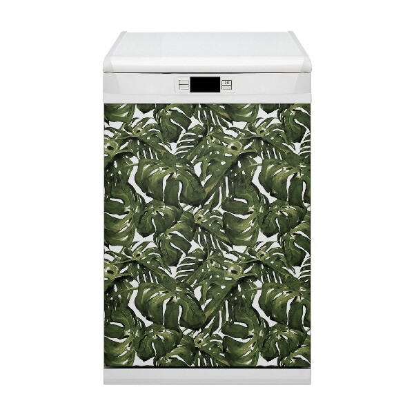 Capa magnética para máquina de lavar louça Folha de Monstera