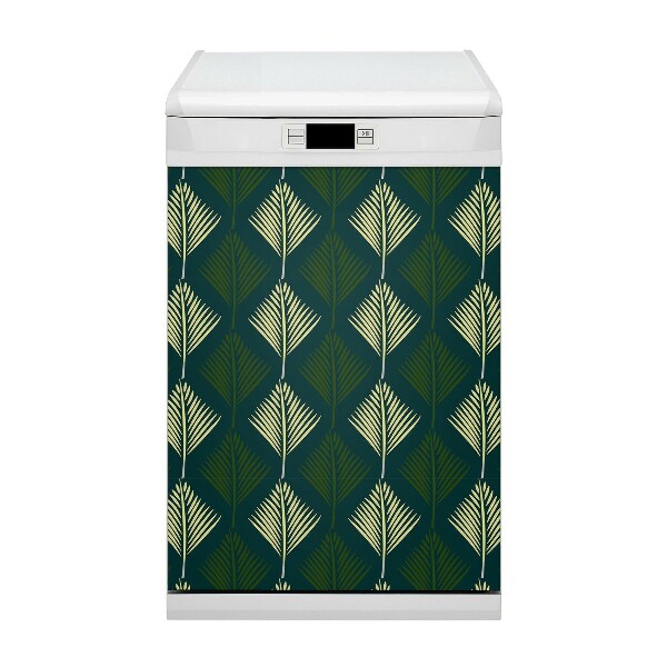 Painel magnético para máquina de lavar louça Folha de palmeira