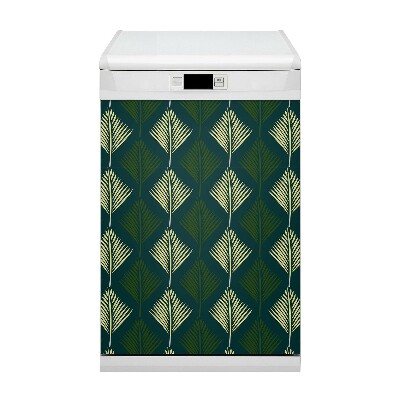 Painel magnético para máquina de lavar louça Folha de palmeira