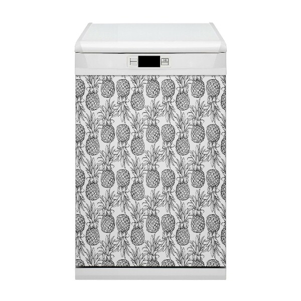 Capa magnética para máquina de lavar louça Abacaxis