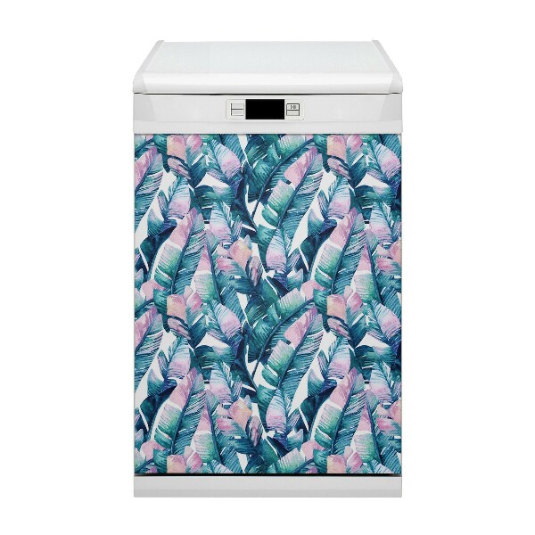 Capa magnética para máquina de lavar louça Folhas de arco-íris