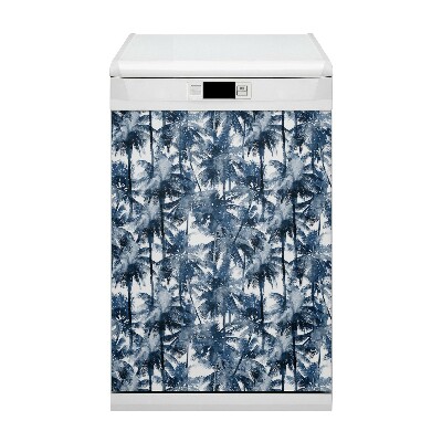 Painel magnético para máquina de lavar louça Palmeiras tropicais