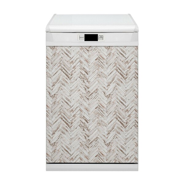 Painel magnético para máquina de lavar louça Piso de madeira