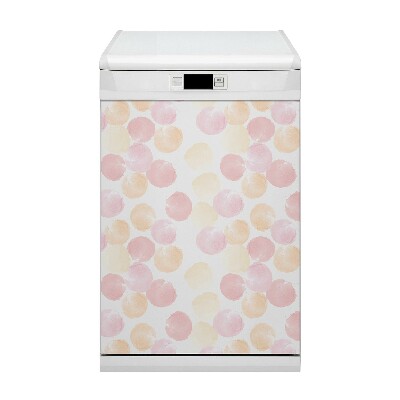 Capa magnética para máquina de lavar louça Pontos pastel