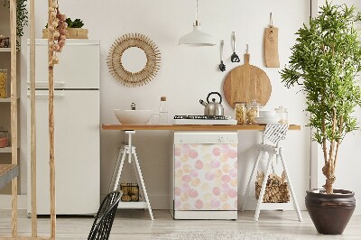 Capa magnética para máquina de lavar louça Pontos pastel