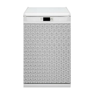 Painel magnético para máquina de lavar louça Flor desenhada